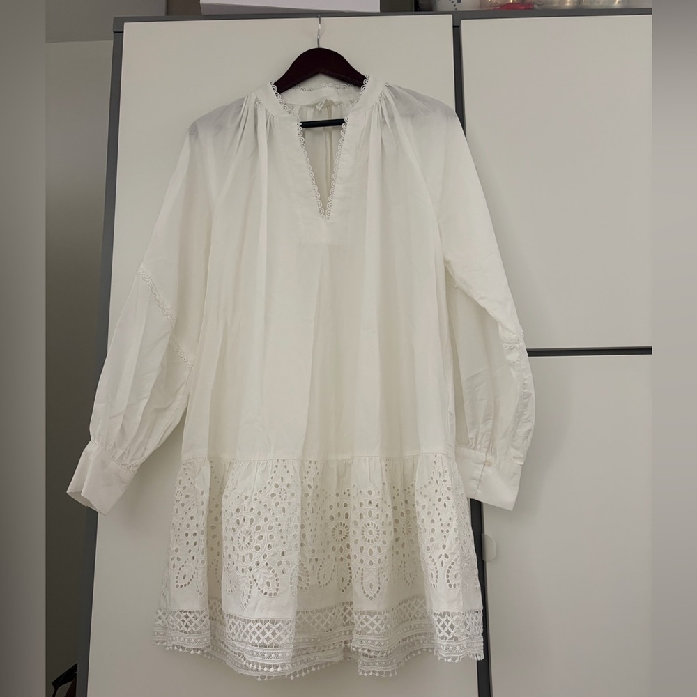 H&M White Eyelet Mini Dress